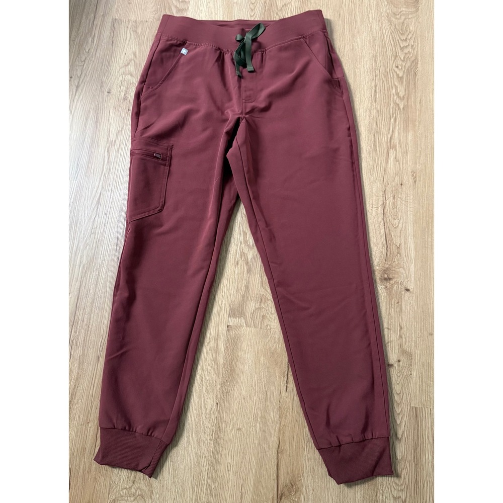Figs Women's Zamora Jogger Scrub Pants Burgundy Maroon Size Medium
PO 7864